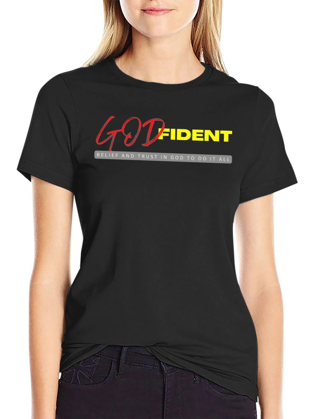 Godfident Christian T-Shirt - Belief and Trust