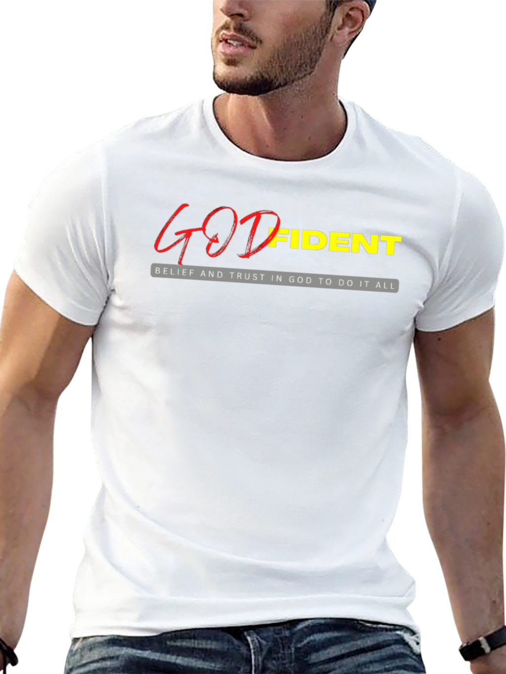 Godfident Christian T-Shirt - Belief and Trust