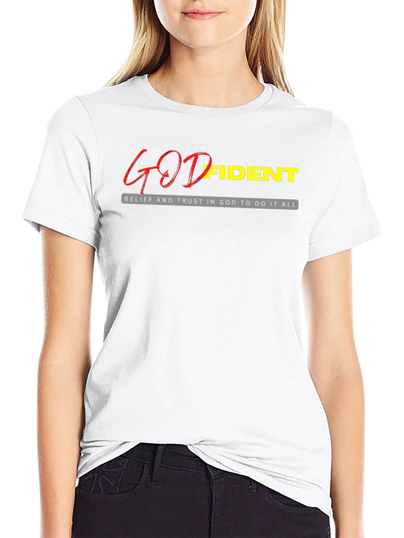 Godfident Christian T-Shirt - Belief and Trust