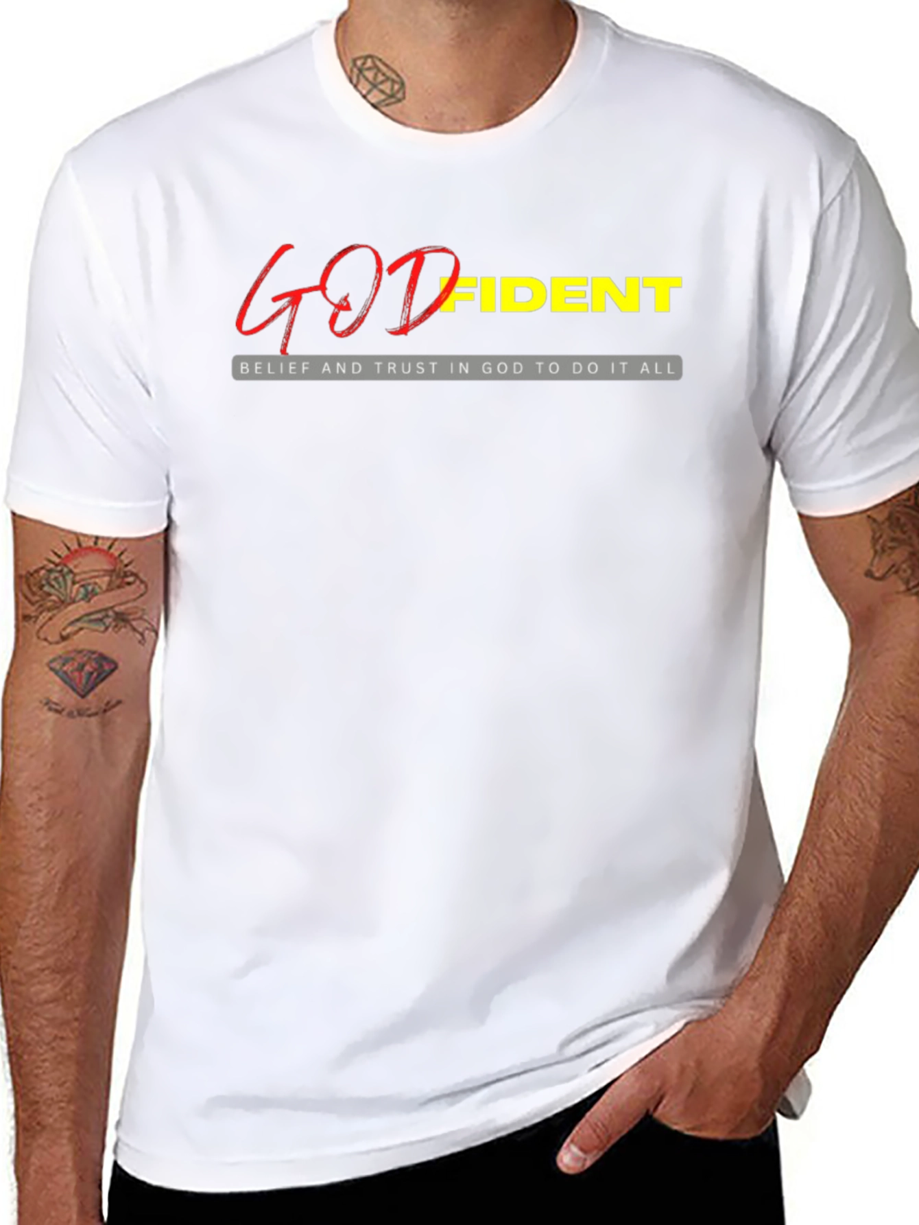 Godfident Christian T-Shirt - Belief and Trust