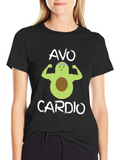Avo Cardio Black T-Shirt - Gym Humor
