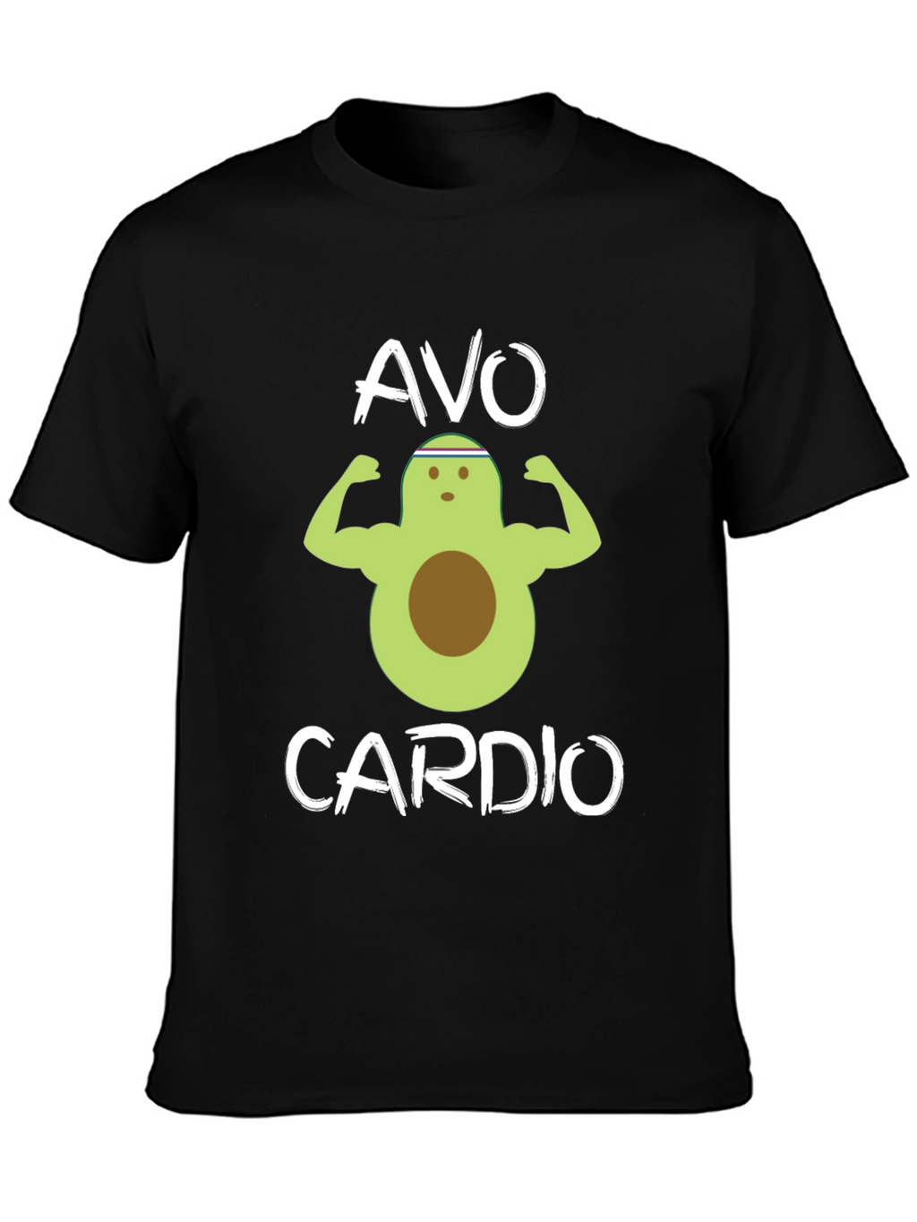 Avo Cardio Black T-Shirt - Gym Humor