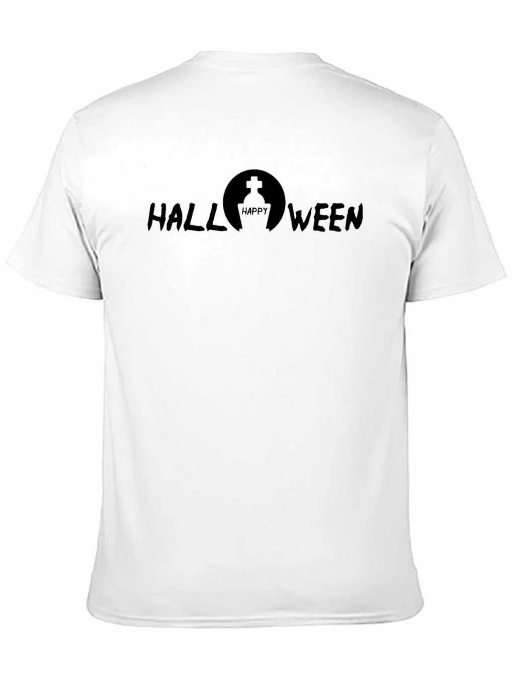 Halloween Tombstone Graphic Black T-Shirt