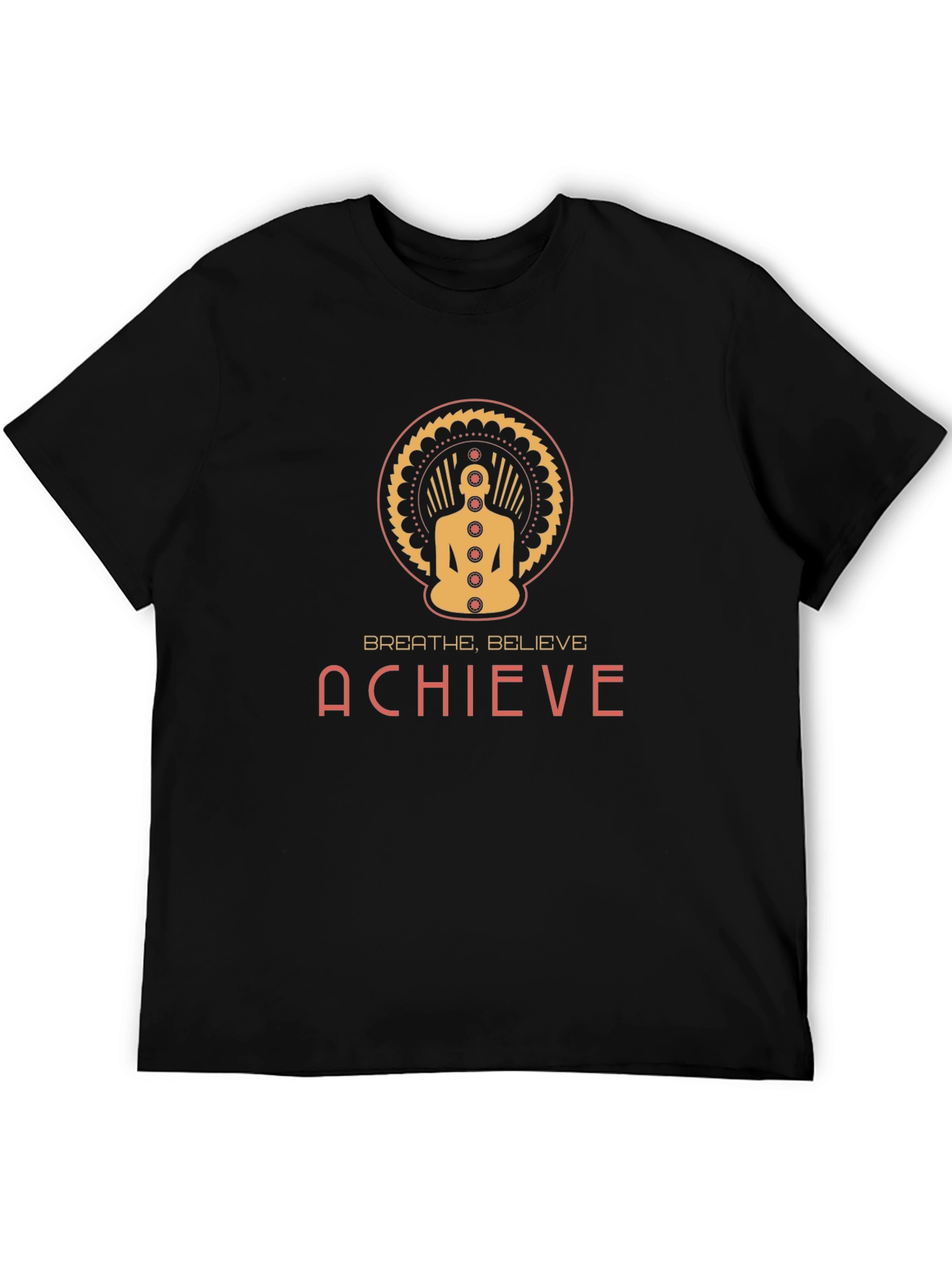 Achieve Meditation Chakra Graphic T-Shirt