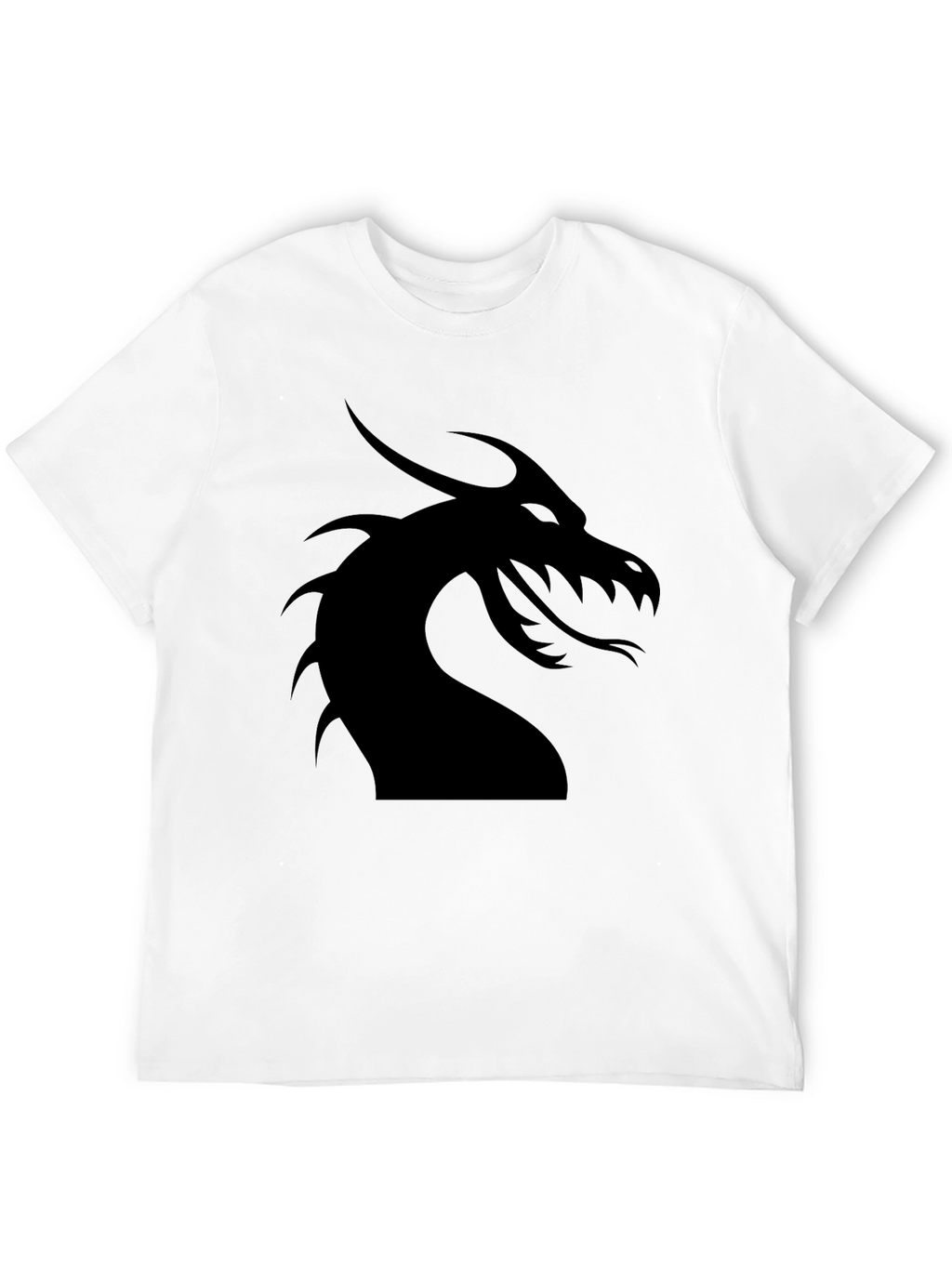 Dragon Silhouette Graphic Tee - Black