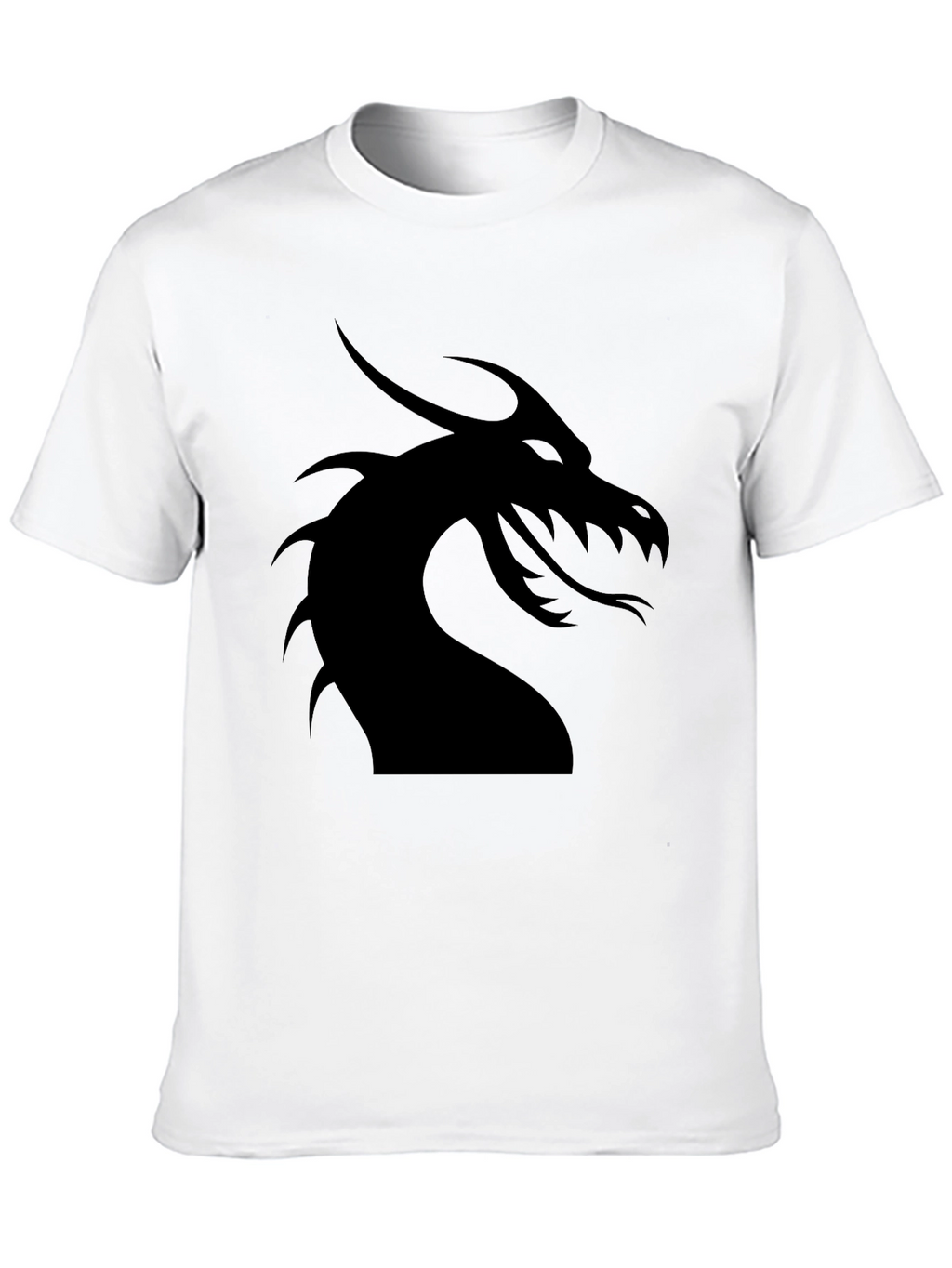 Dragon Silhouette Graphic Tee - Black