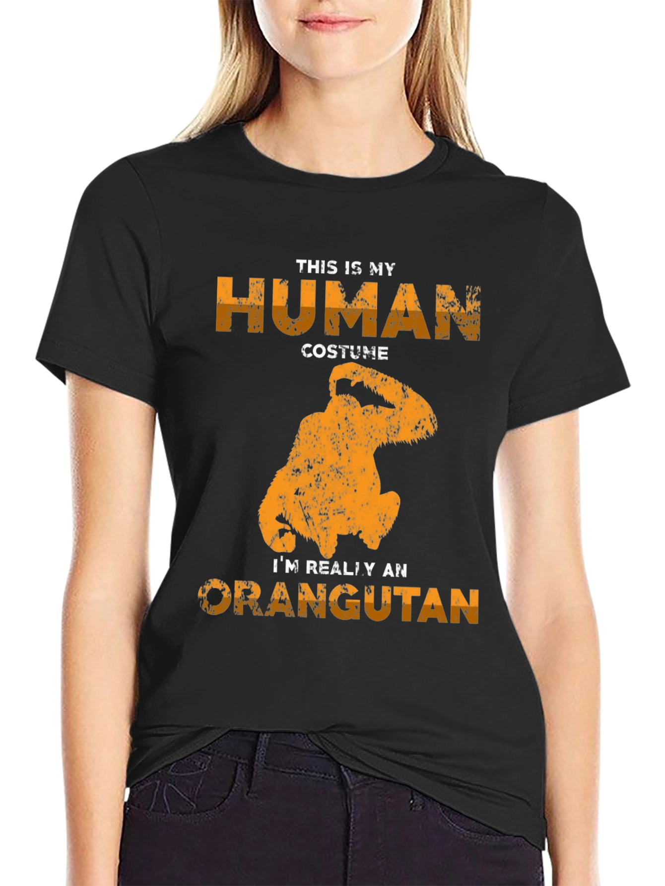 Human Costume Orangutan Graphic Tee