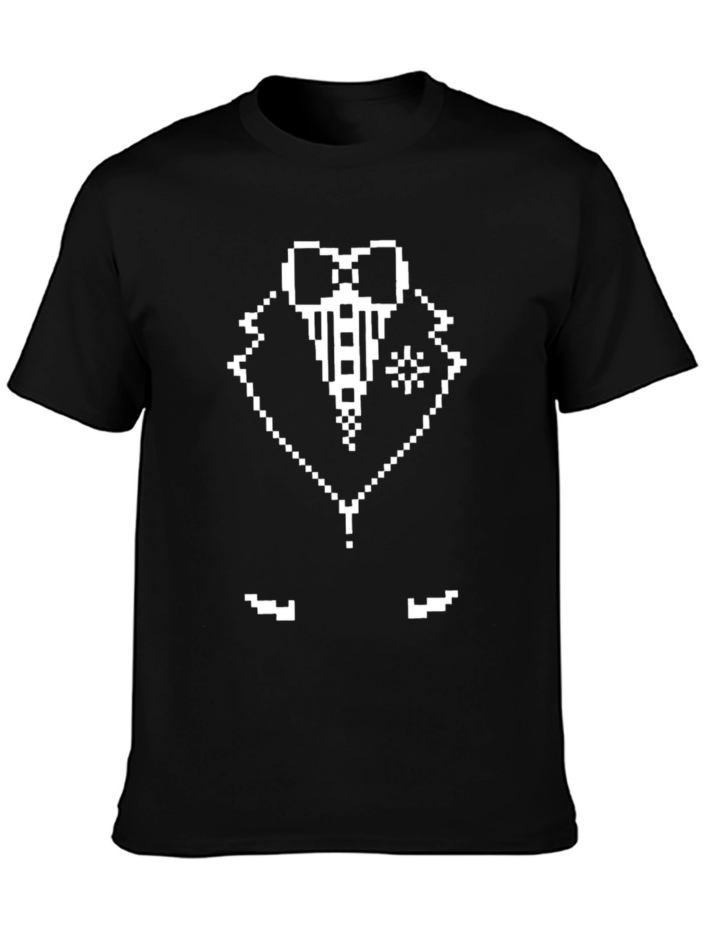 Pixel Tuxedo T-Shirt - Retro 8-Bit Style