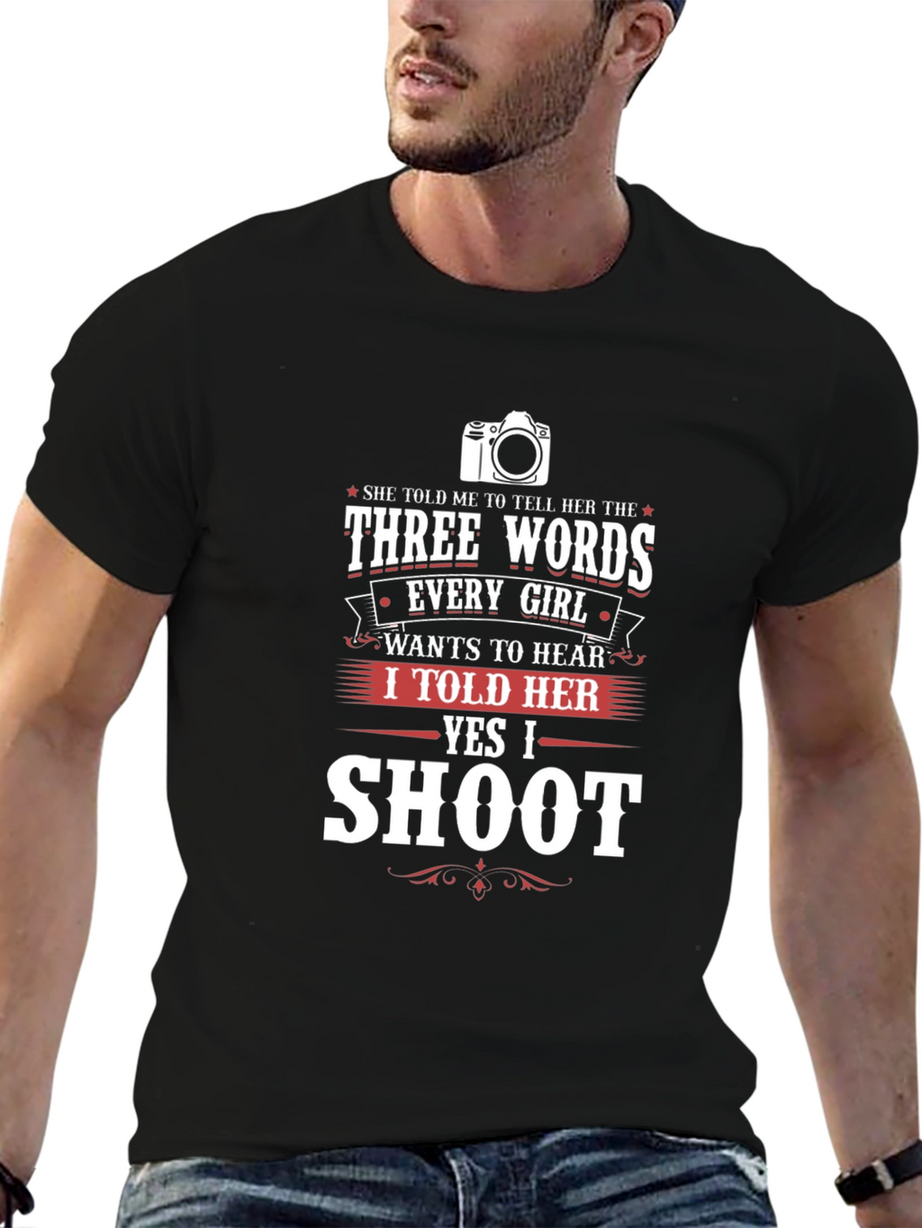 Funny Photographer T-Shirt - Say Yes to Shoot