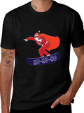 Santa Snowboarding T-Shirt - Ho Ho Ho Holiday Tee