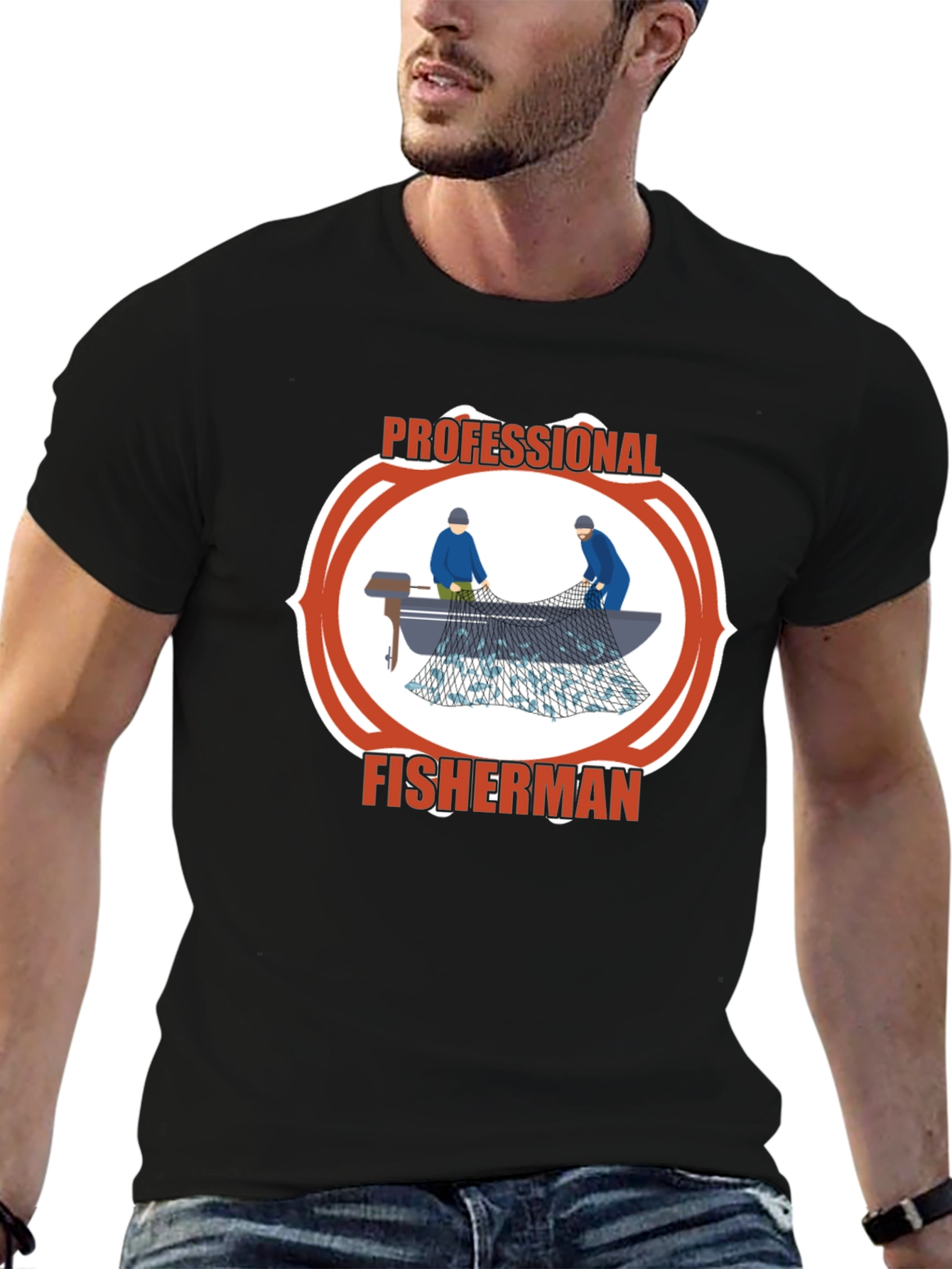 Professional Fisherman Graphic Tee
