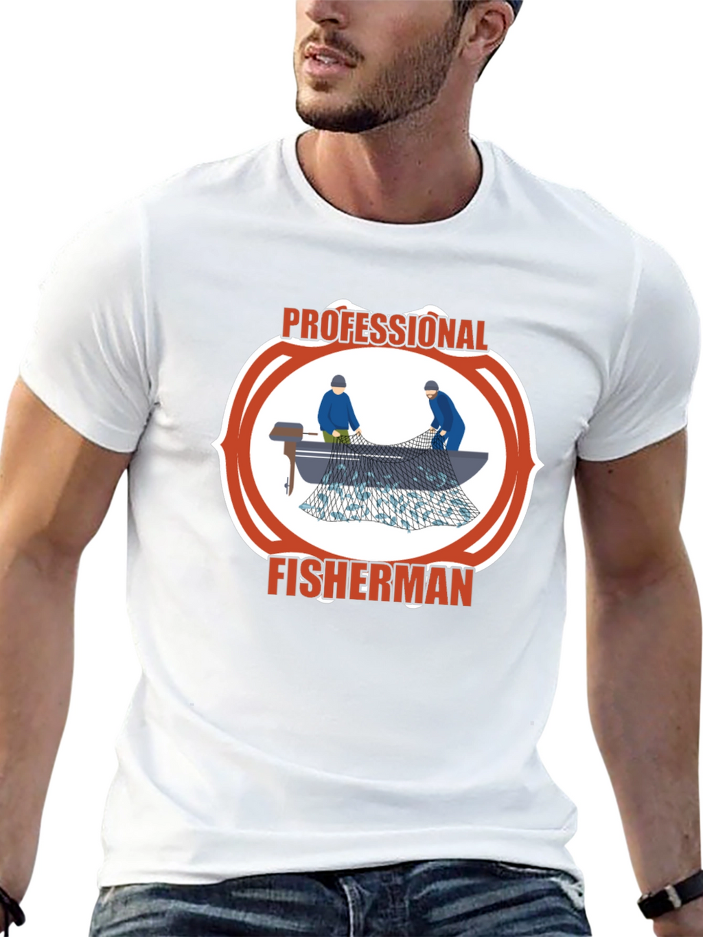Professional Fisherman Graphic Tee
