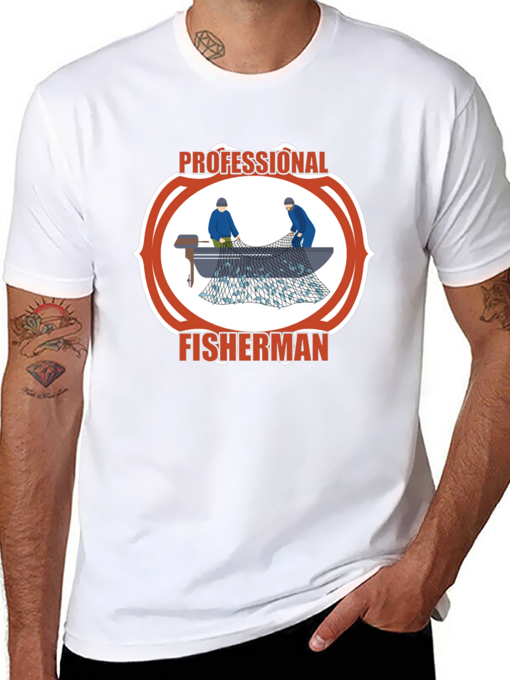 Professional Fisherman Graphic Tee