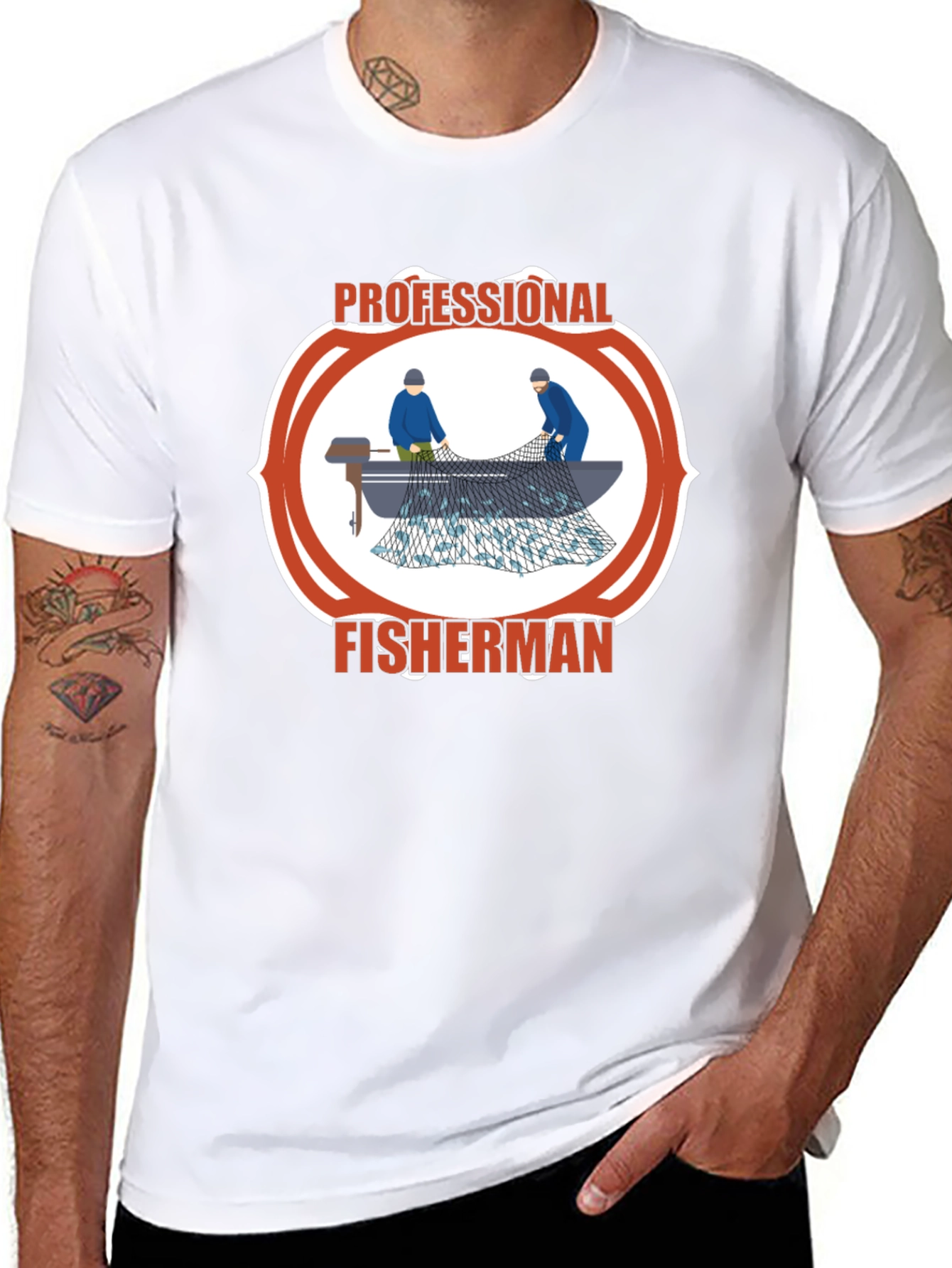 Professional Fisherman Graphic Tee