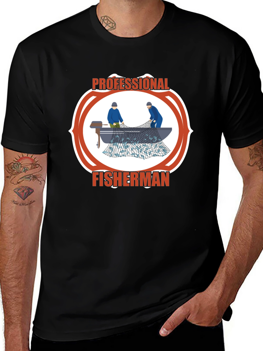 Professional Fisherman Graphic Tee