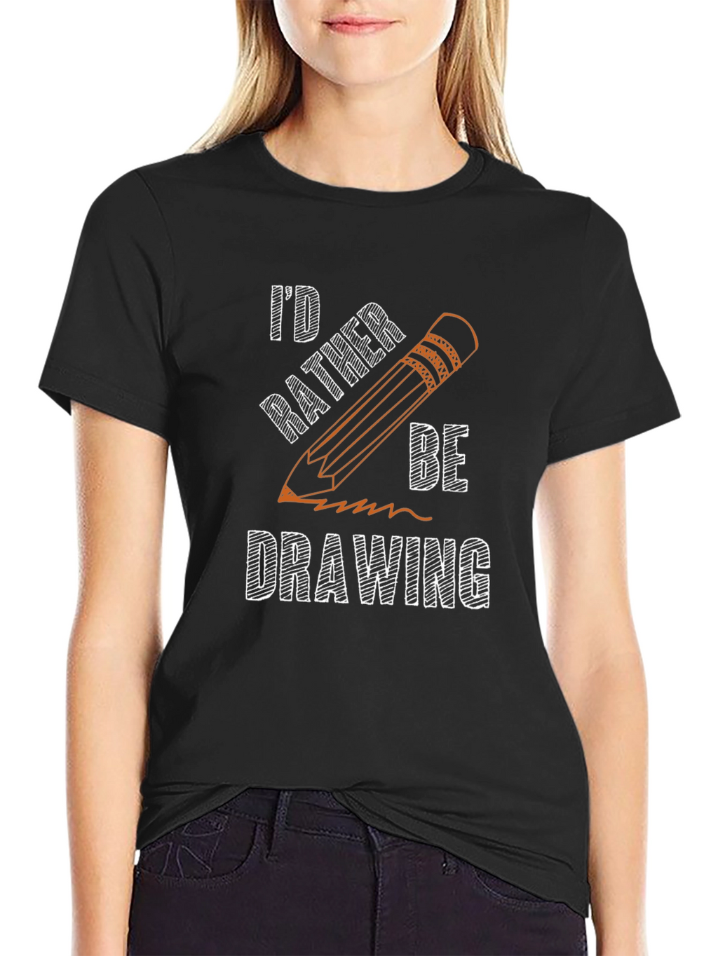 Id Rather Be Drawing T-Shirt