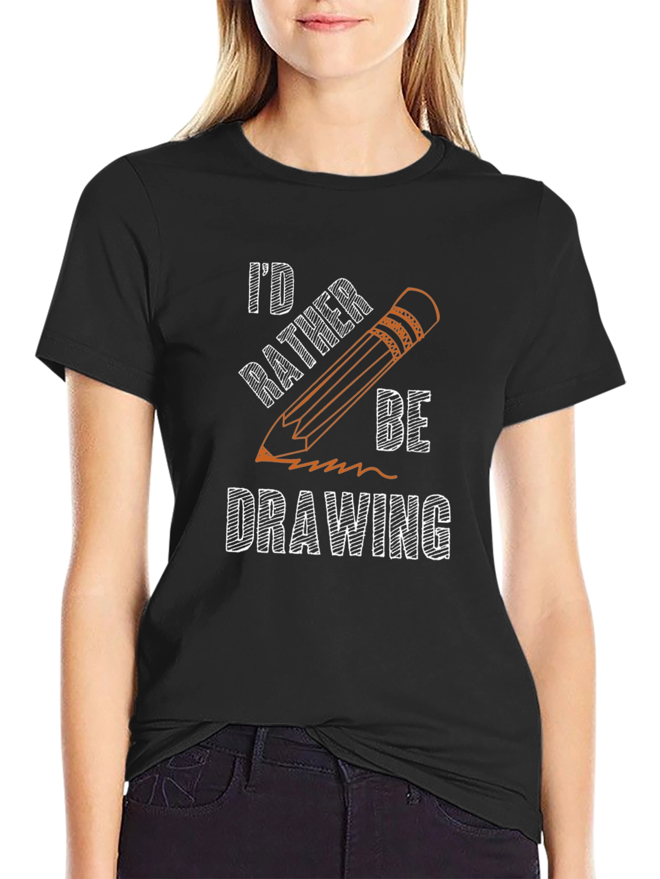 Id Rather Be Drawing T-Shirt