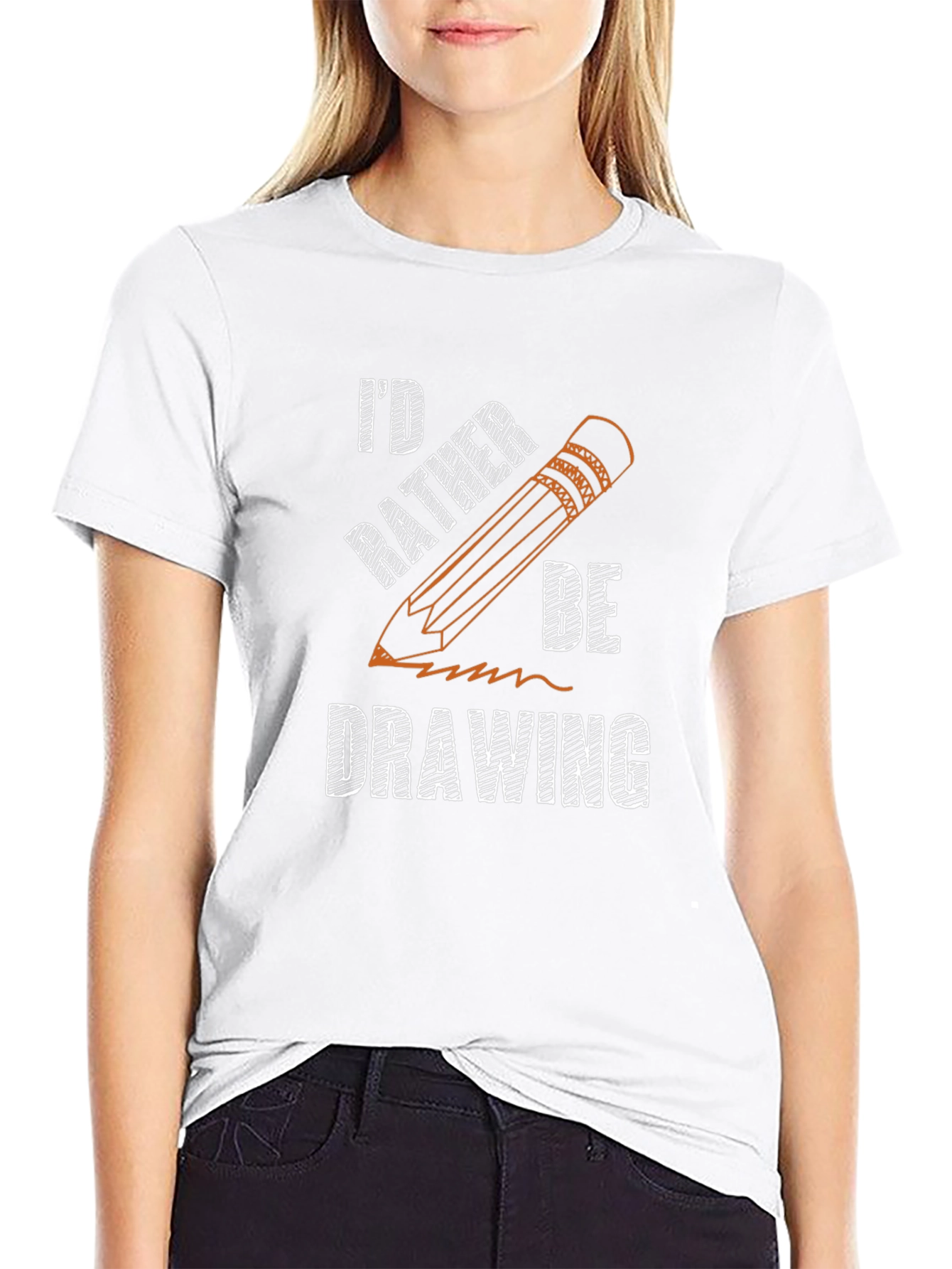 Id Rather Be Drawing T-Shirt
