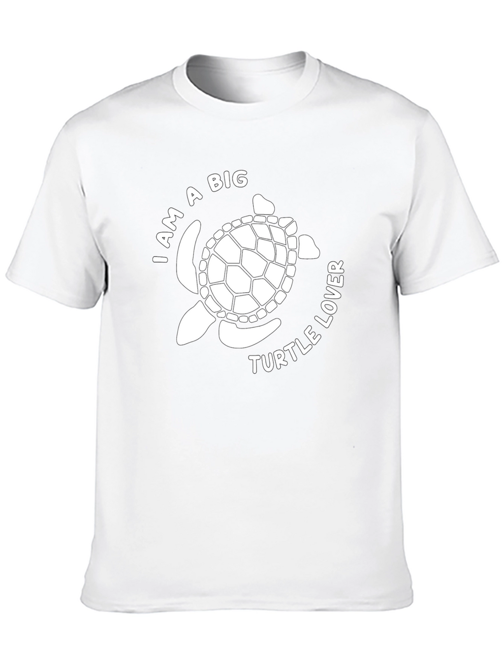 Turtle Lover Graphic Tee - Black Cotton Casual Shirt