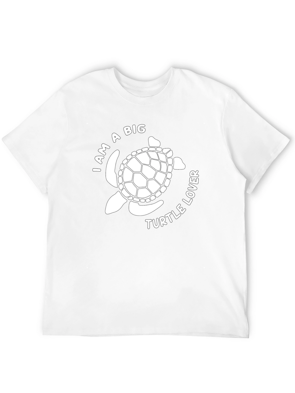 Turtle Lover Graphic Tee - Black Cotton Casual Shirt