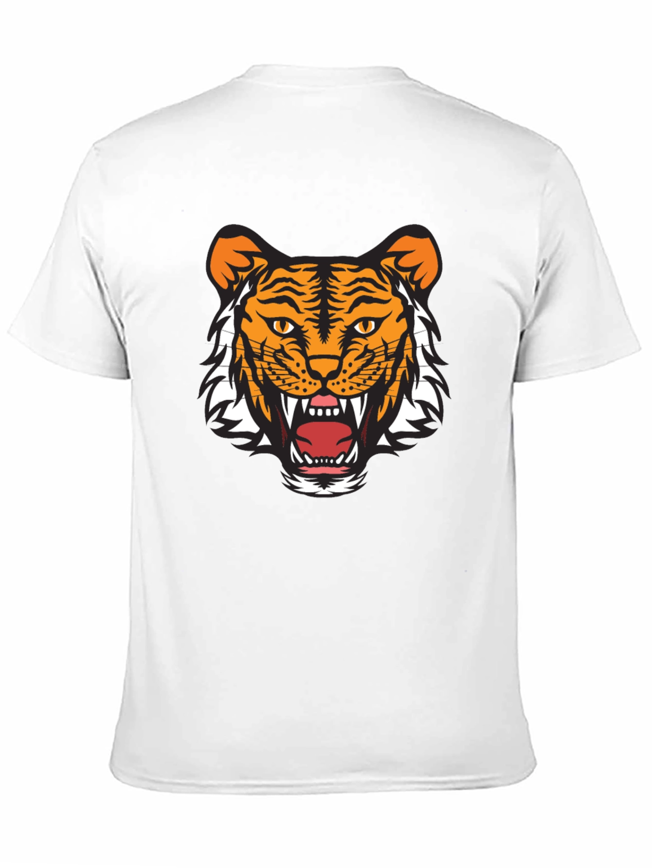 Tiger Graphic Tee - Fierce Black Cotton T-Shirt