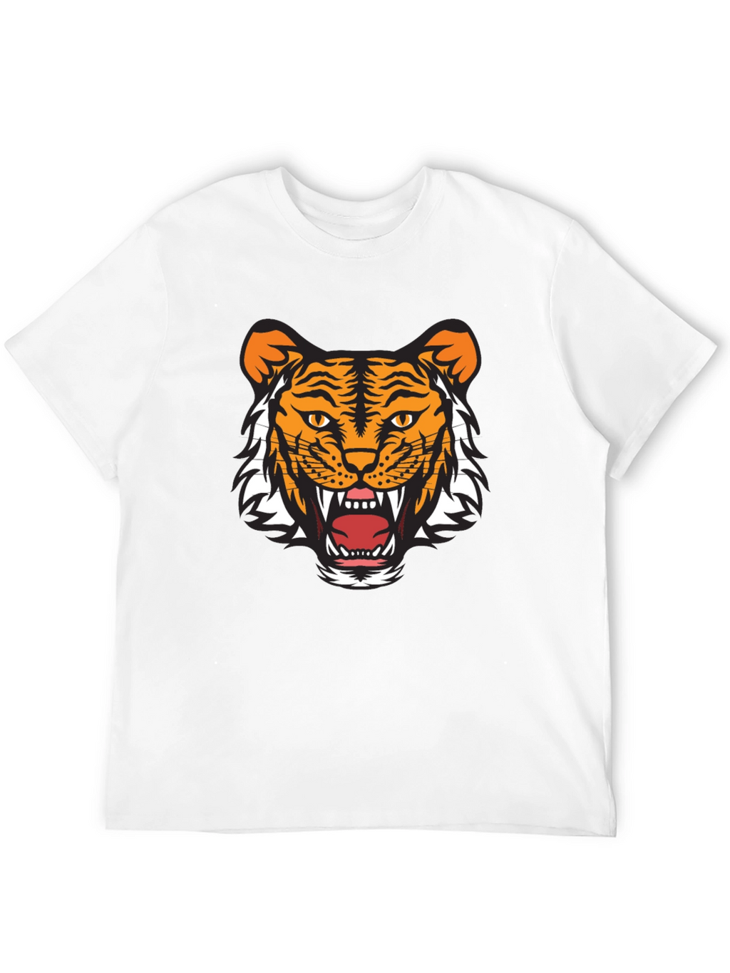 Tiger Graphic Tee - Fierce Black Cotton T-Shirt