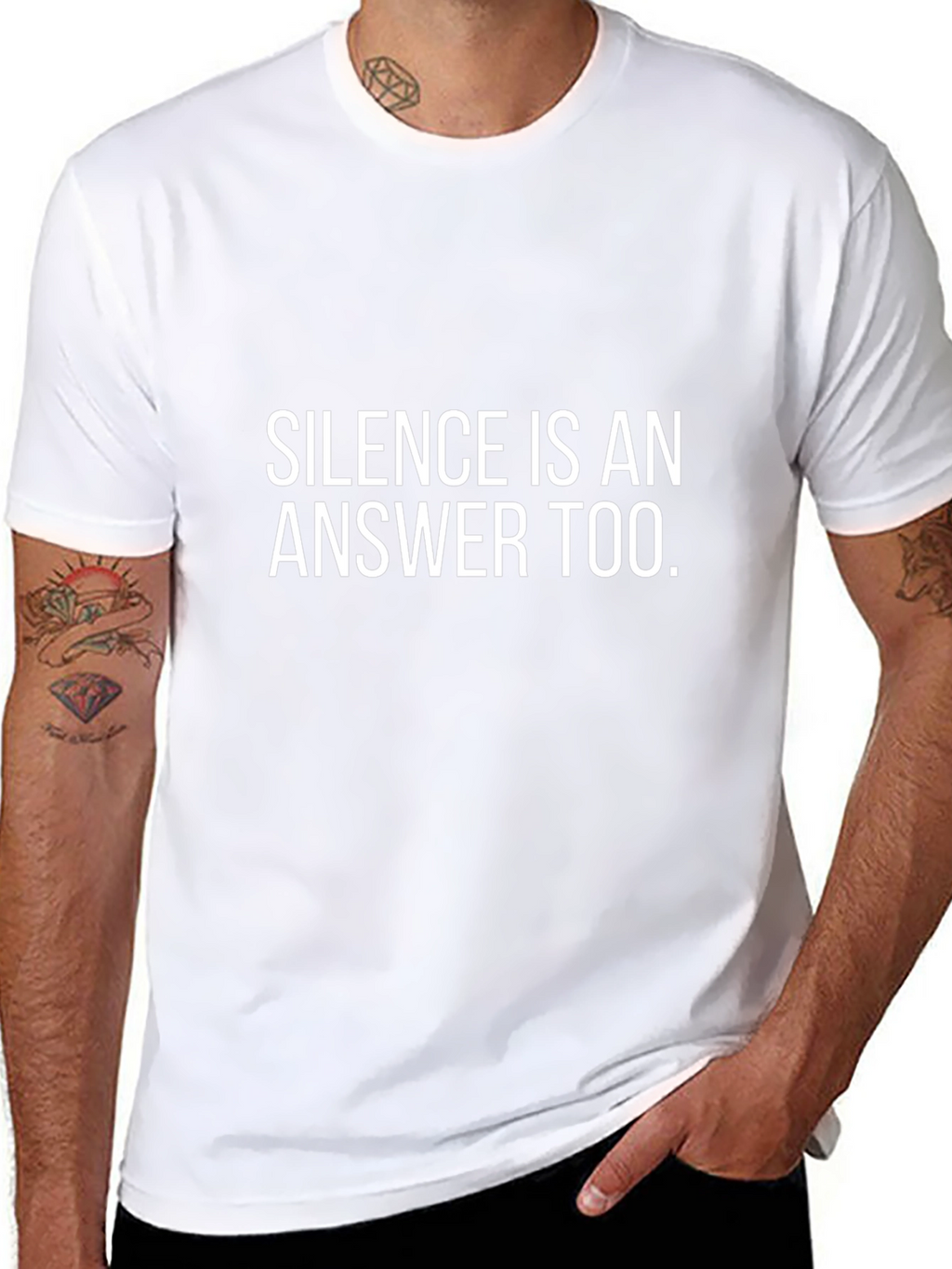Silence is an Answer Tee - Mens Graphic T-Shirt