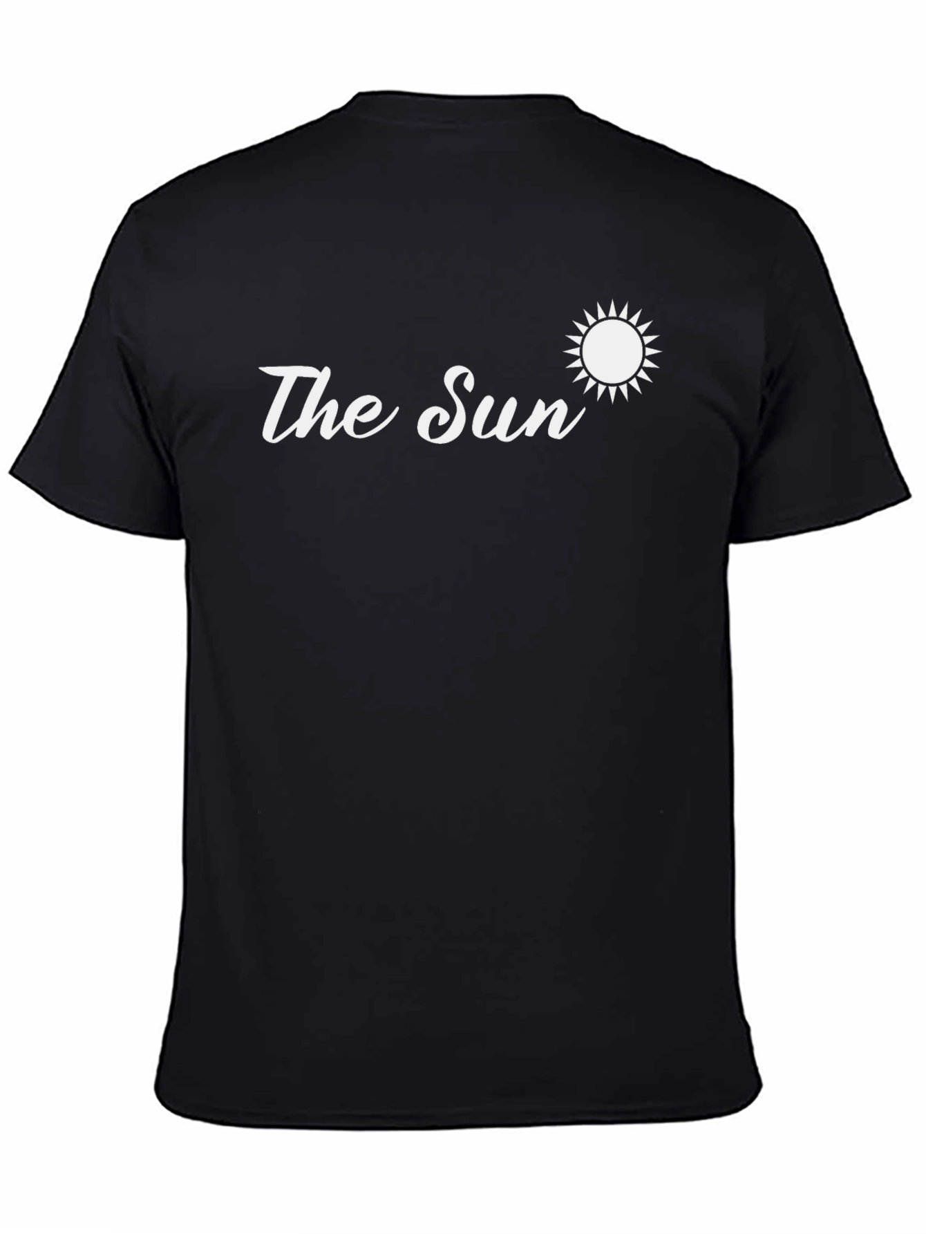 The Sun Graphic Tee - Black Crew Neck T-Shirt