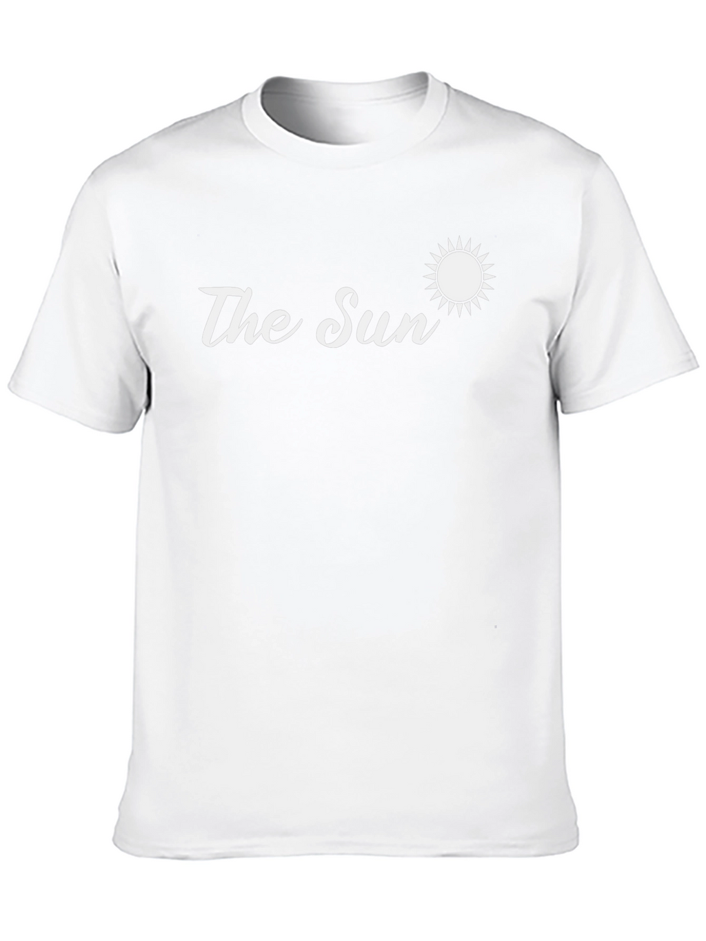 The Sun Graphic Tee - Black Crew Neck T-Shirt