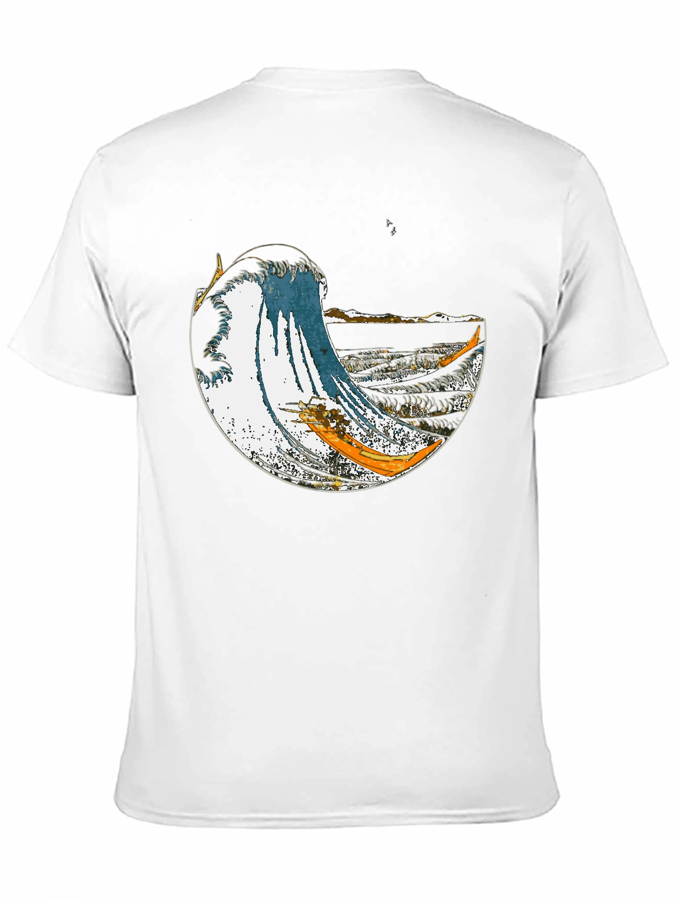 Great Wave Graphic Tee - Stylish Cotton Blend