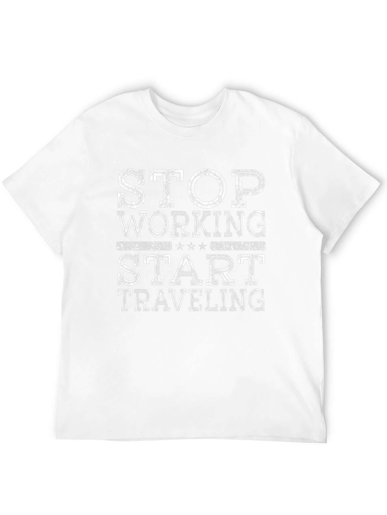 Stop Working Start Traveling Graphic T-Shirt