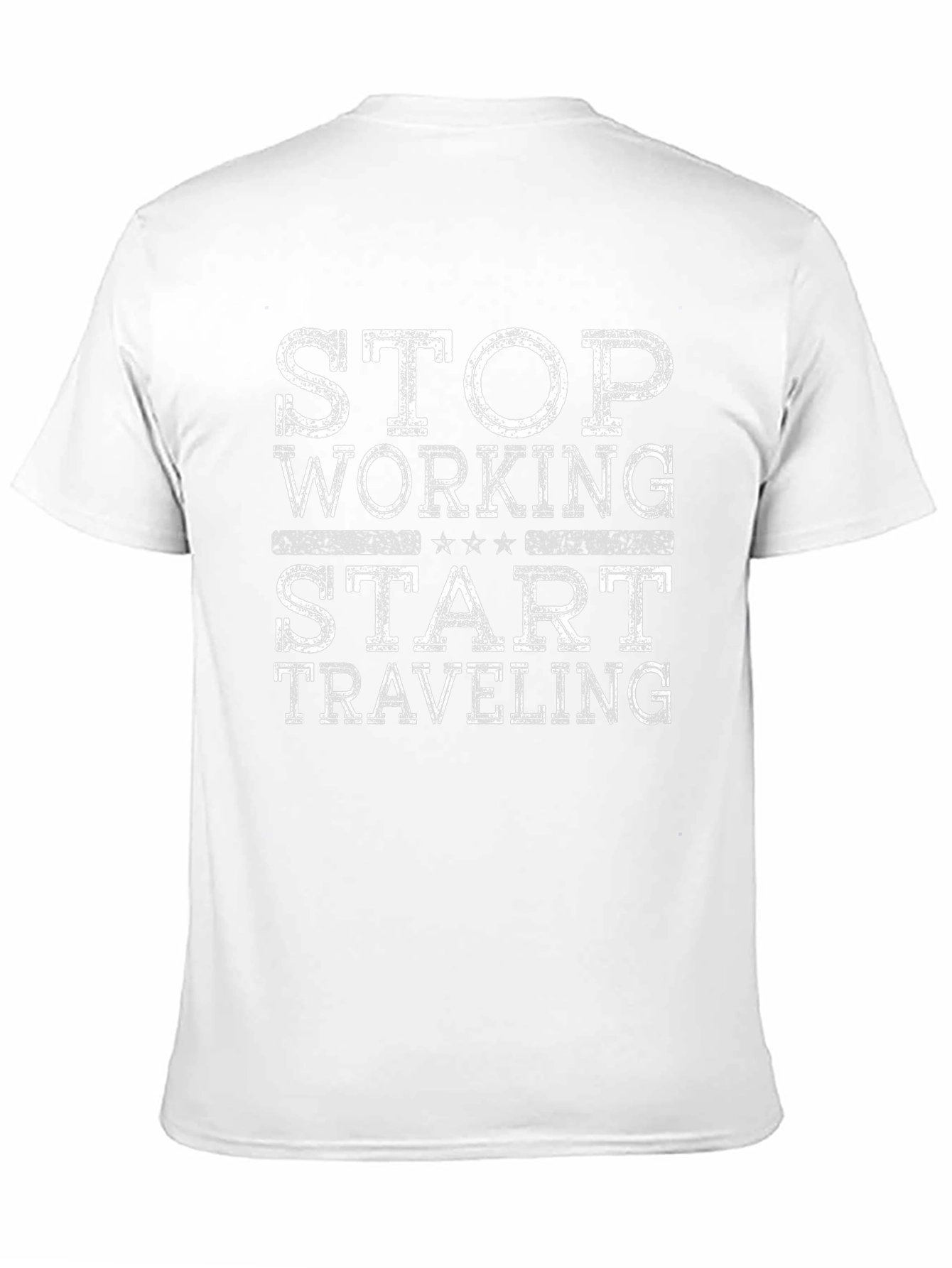 Stop Working Start Traveling Graphic T-Shirt