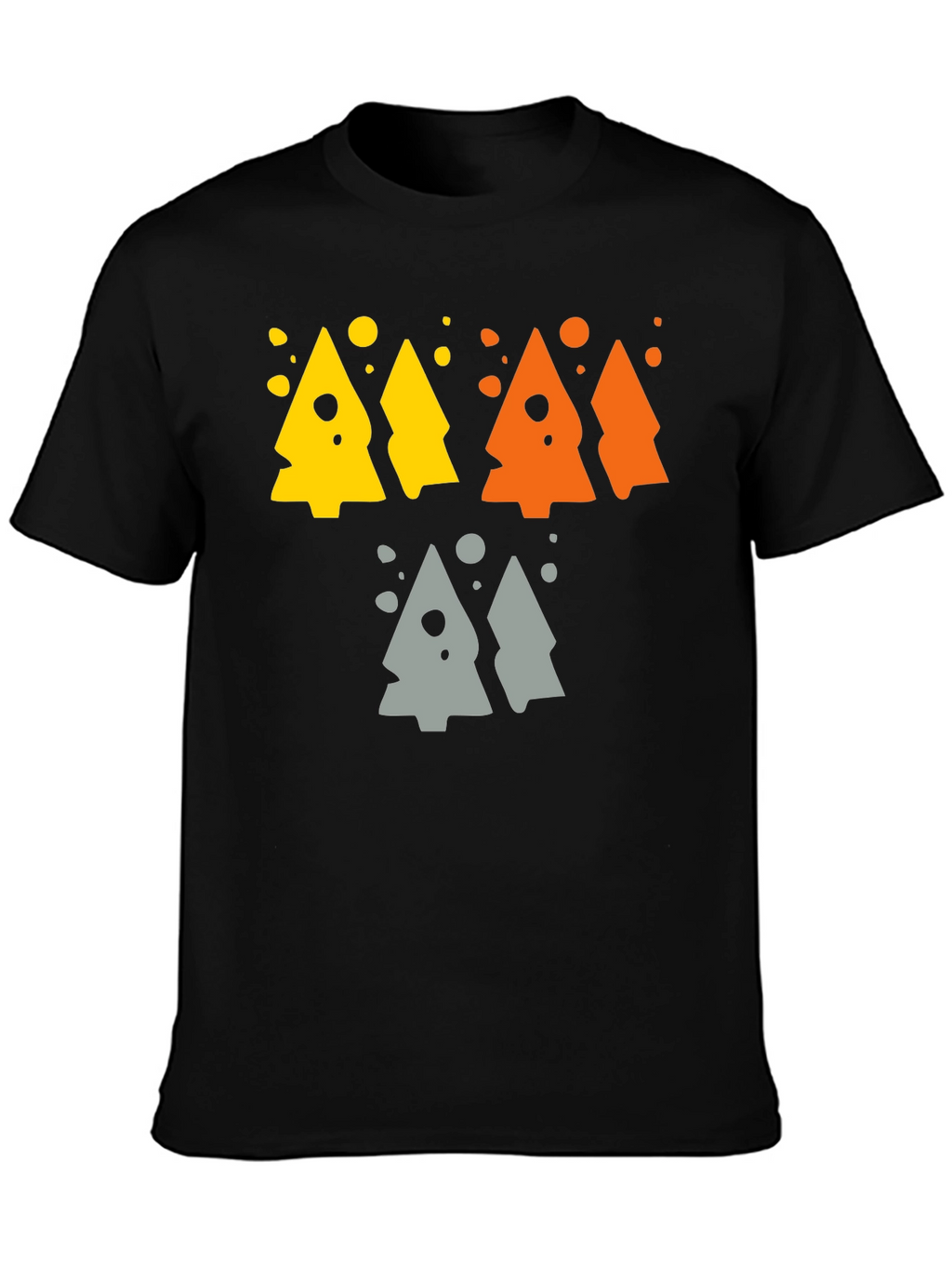 Funky Geometric Tree Graphic Tee