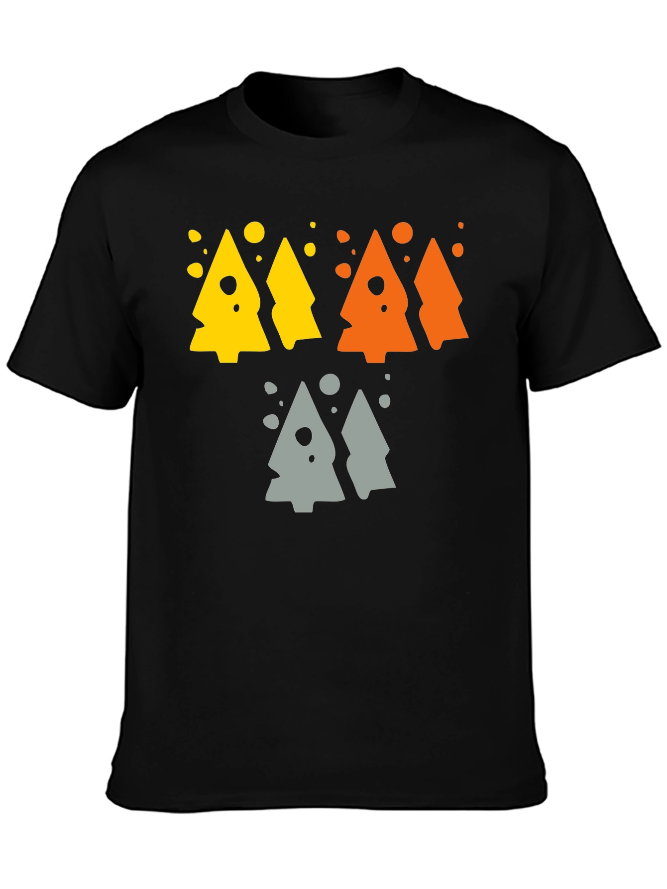 Funky Geometric Tree Graphic Tee