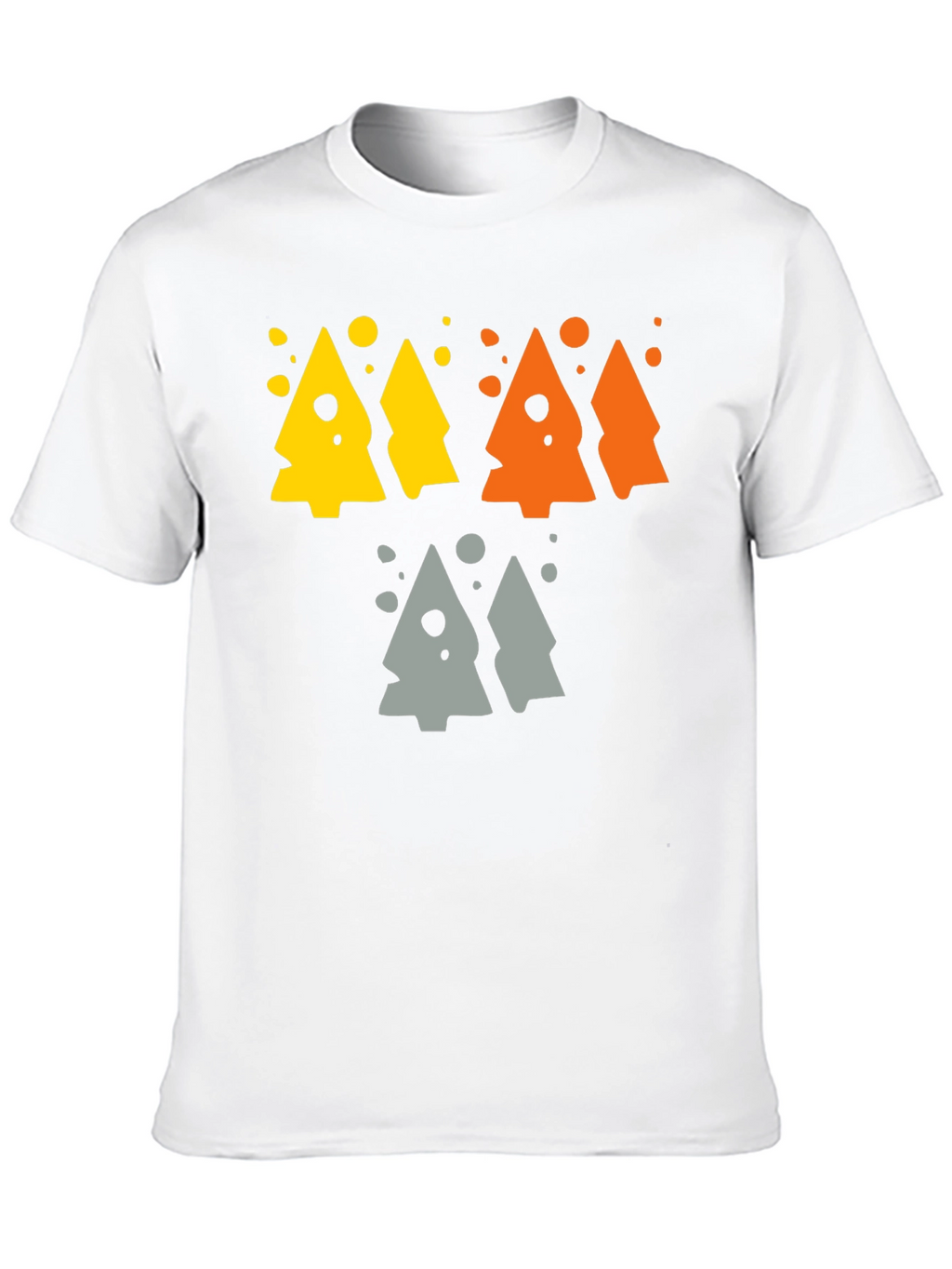 Funky Geometric Tree Graphic Tee