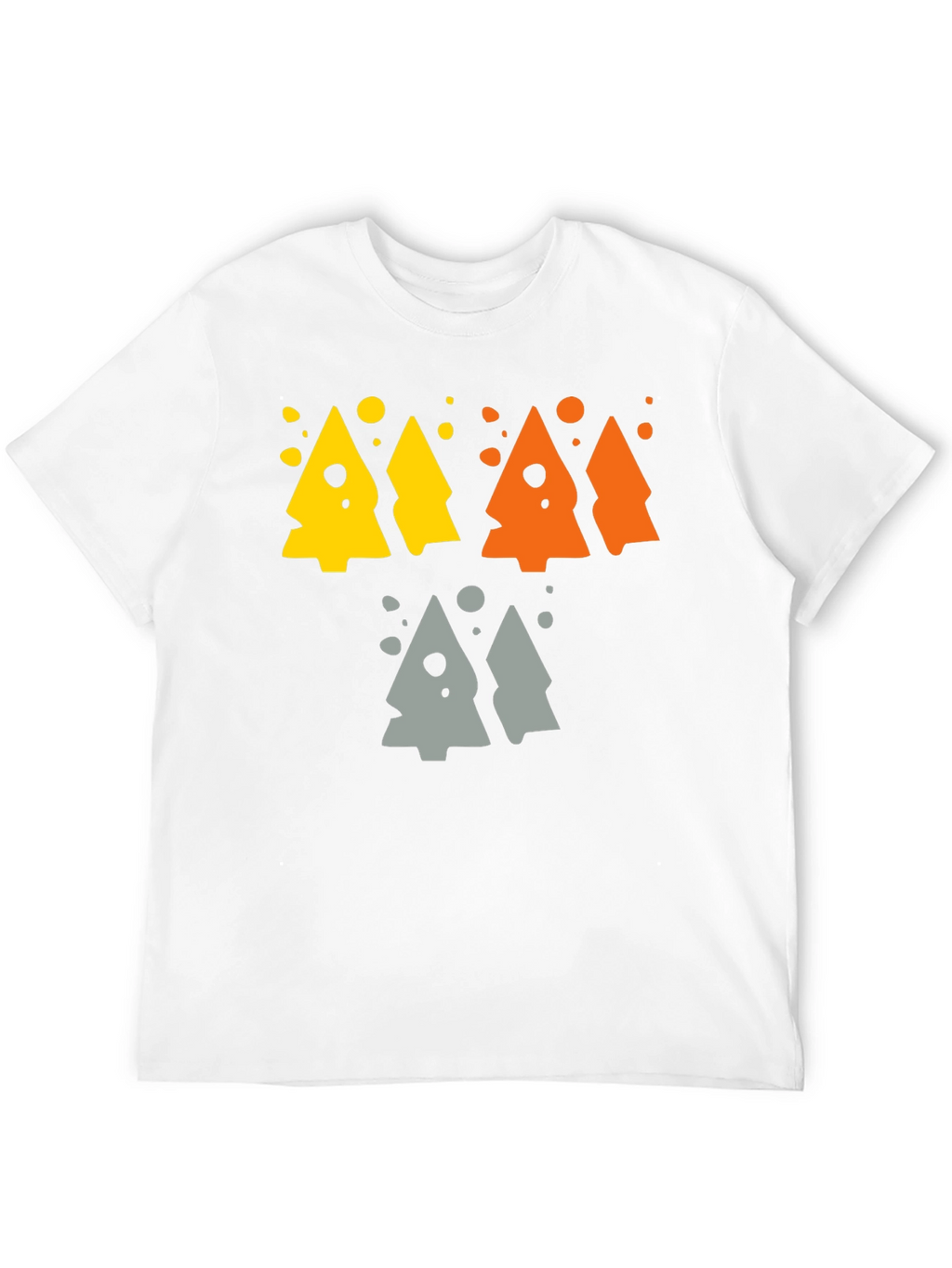 Funky Geometric Tree Graphic Tee