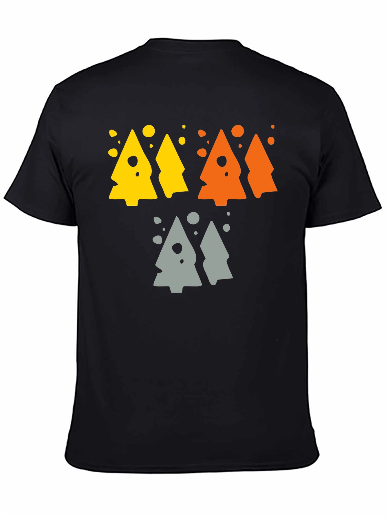 Funky Geometric Tree Graphic Tee