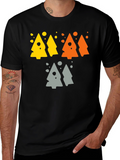 Funky Geometric Tree Graphic Tee