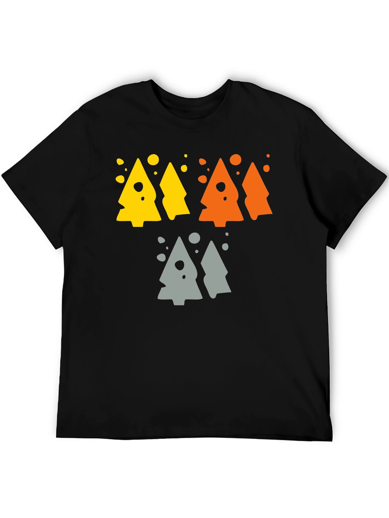 Funky Geometric Tree Graphic Tee