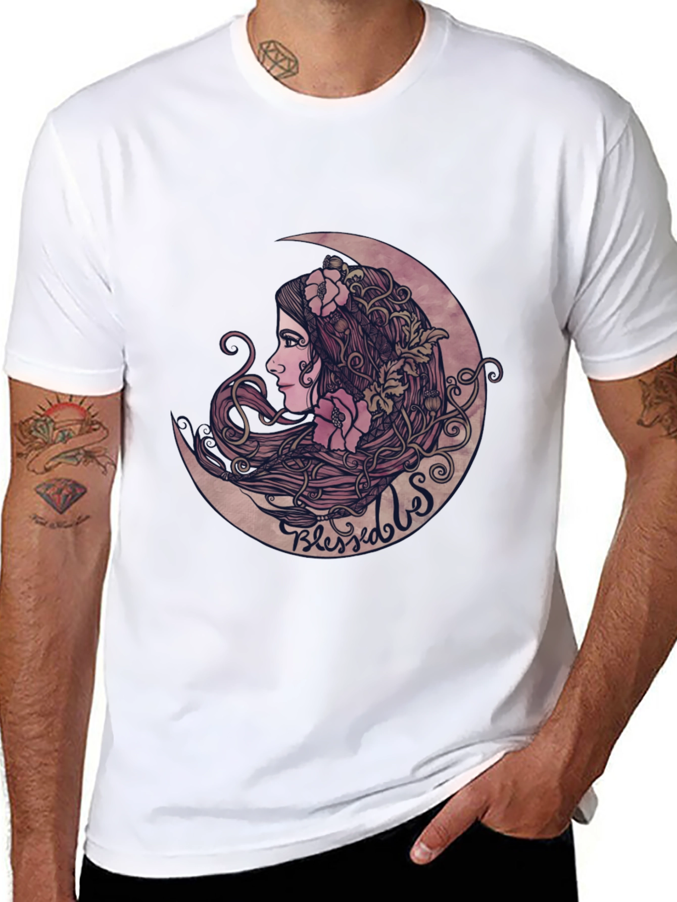 Blessed Moon Graphic T-Shirt - Stylish & Unique Design