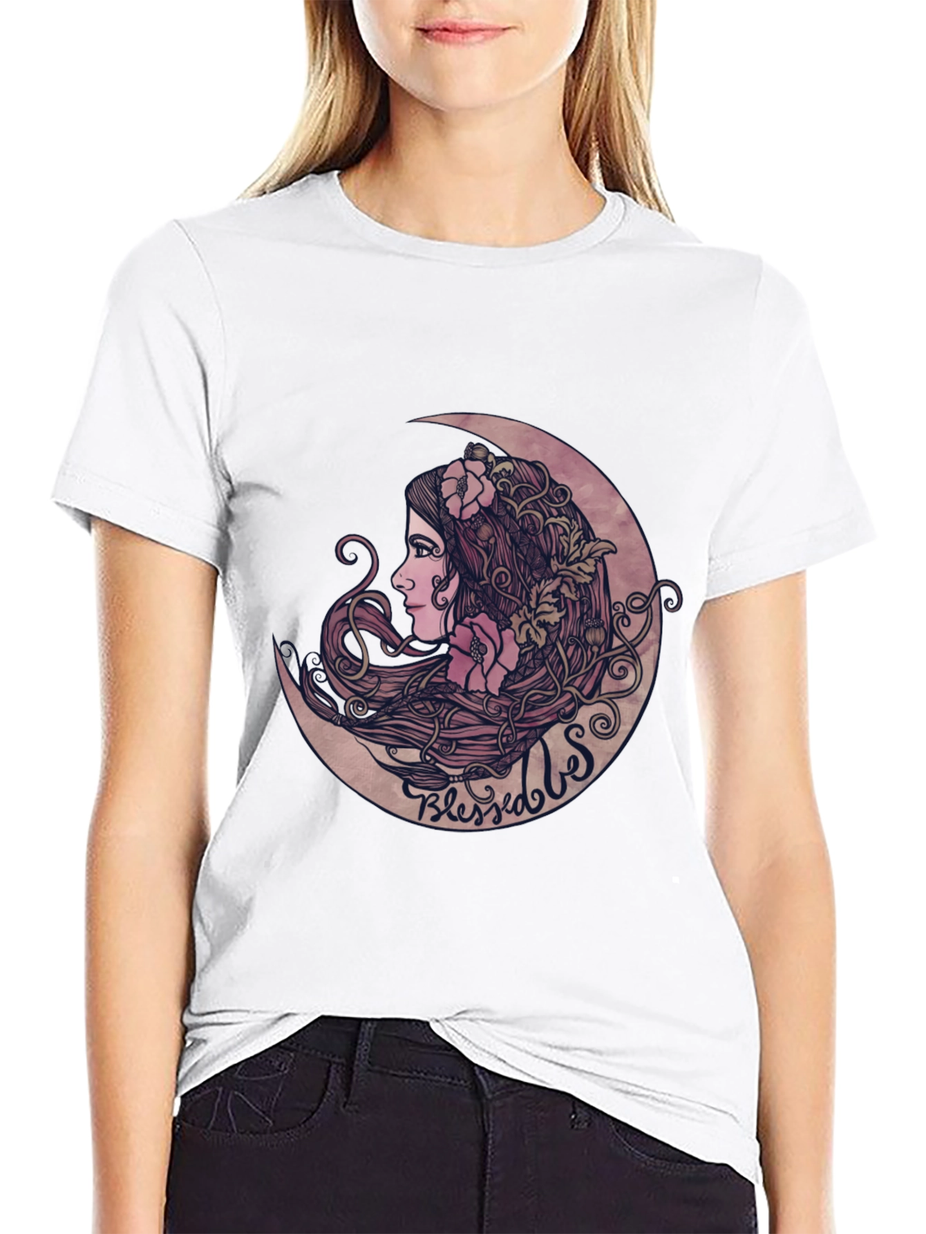 Blessed Moon Graphic T-Shirt - Stylish & Unique Design