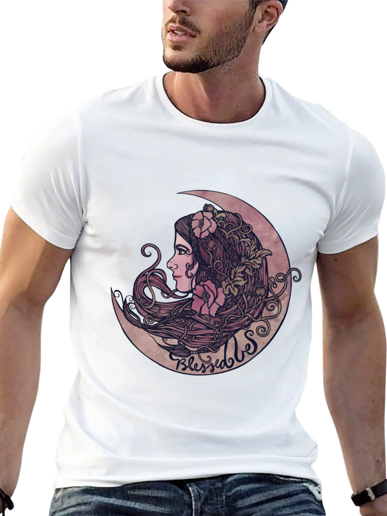 Blessed Moon Graphic T-Shirt - Stylish & Unique Design