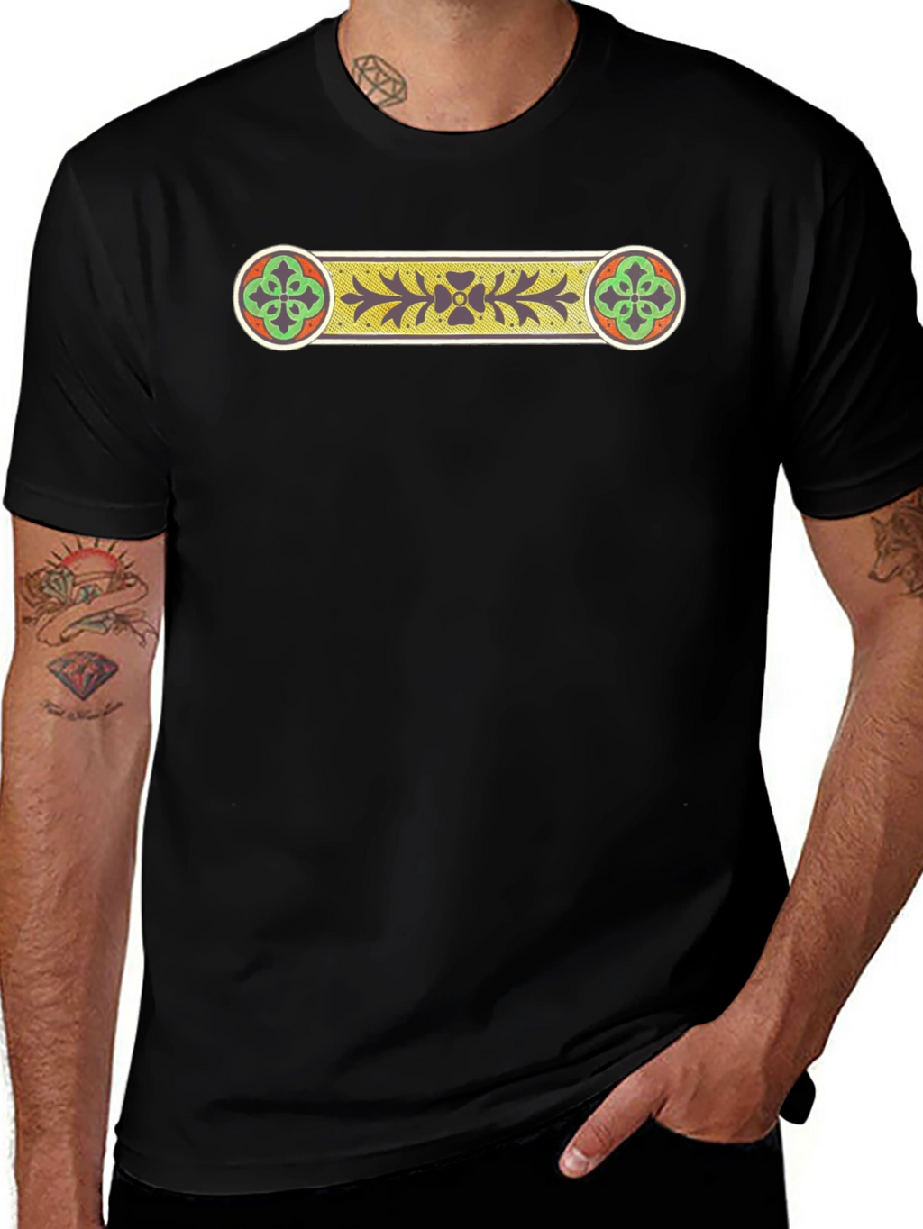 Celtic Knot Graphic Black T-Shirt