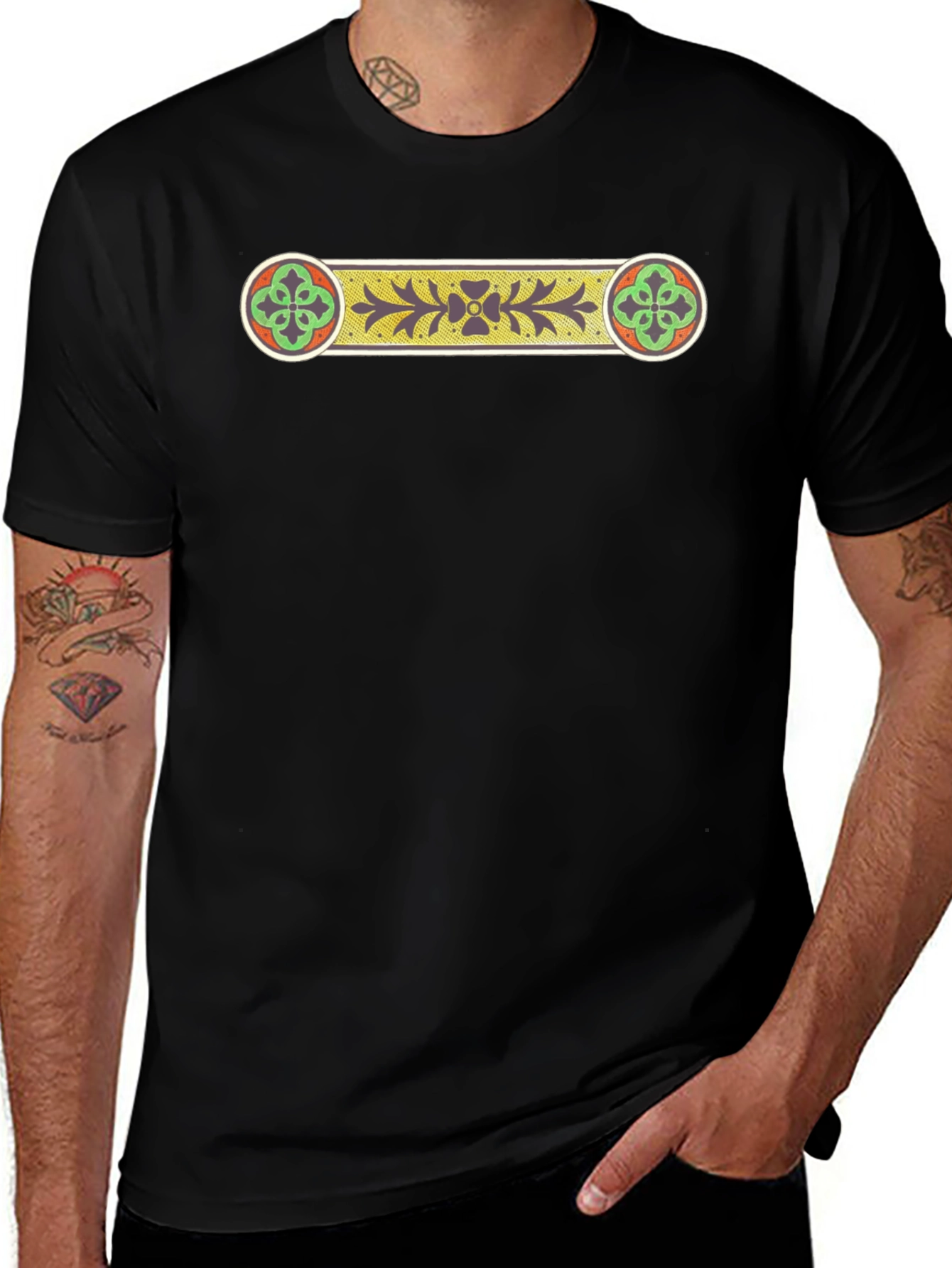 Celtic Knot Graphic Black T-Shirt