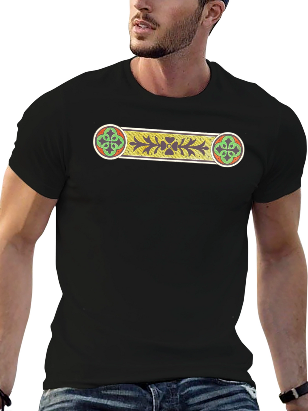 Celtic Knot Graphic Black T-Shirt