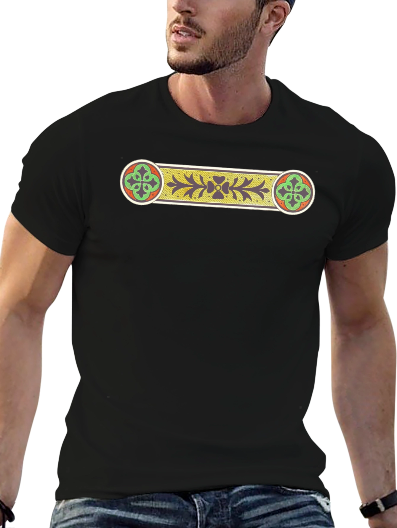 Celtic Knot Graphic Black T-Shirt