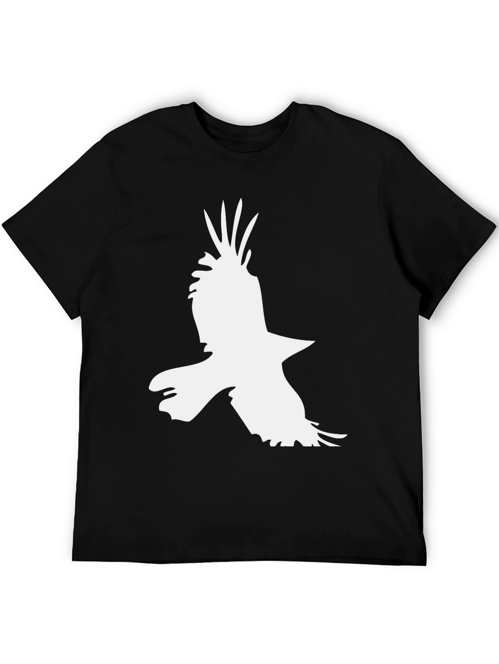 Raven Silhouette Black T-Shirt - Bold Graphic Tee
