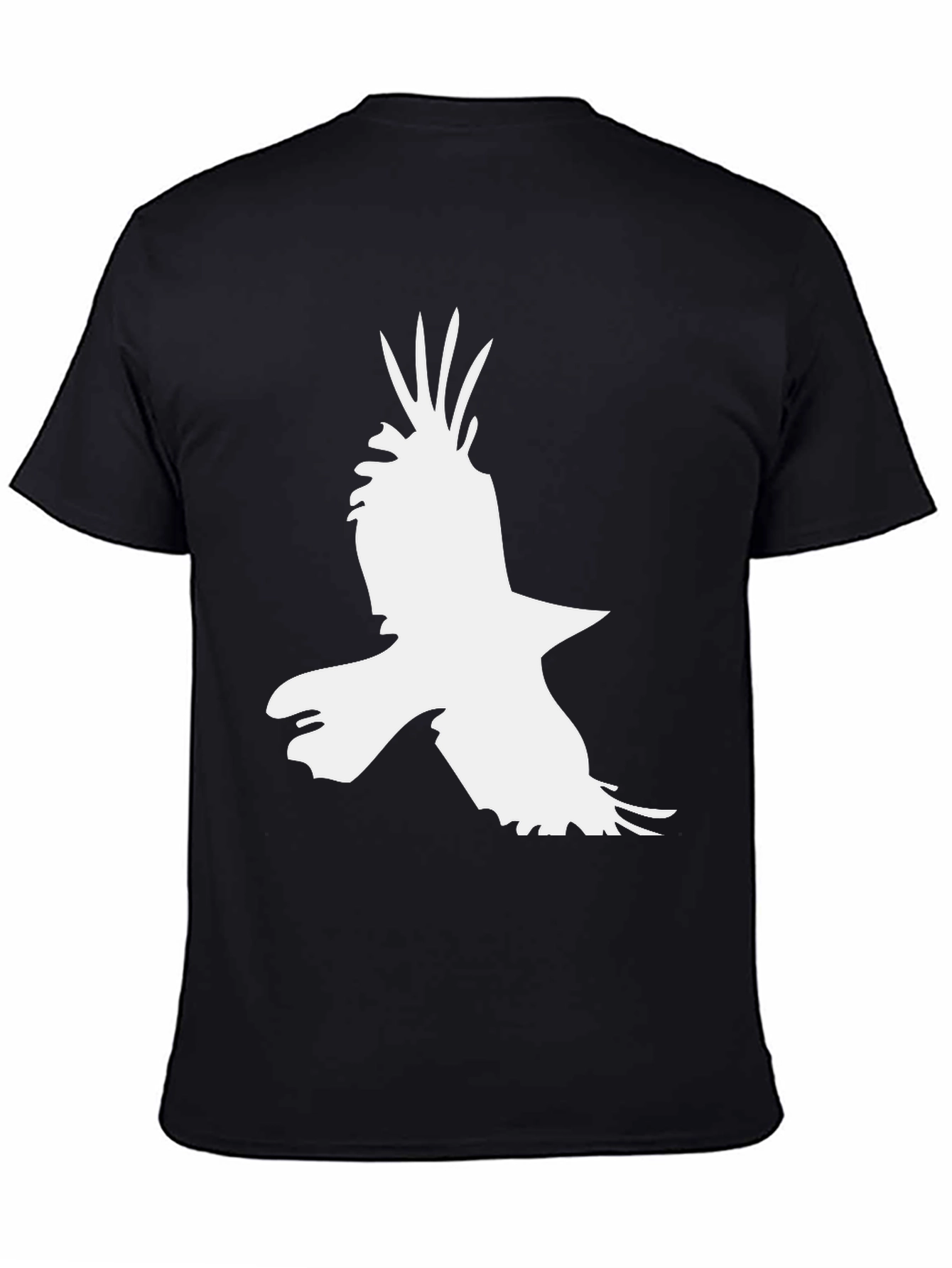 Raven Silhouette Black T-Shirt - Bold Graphic Tee