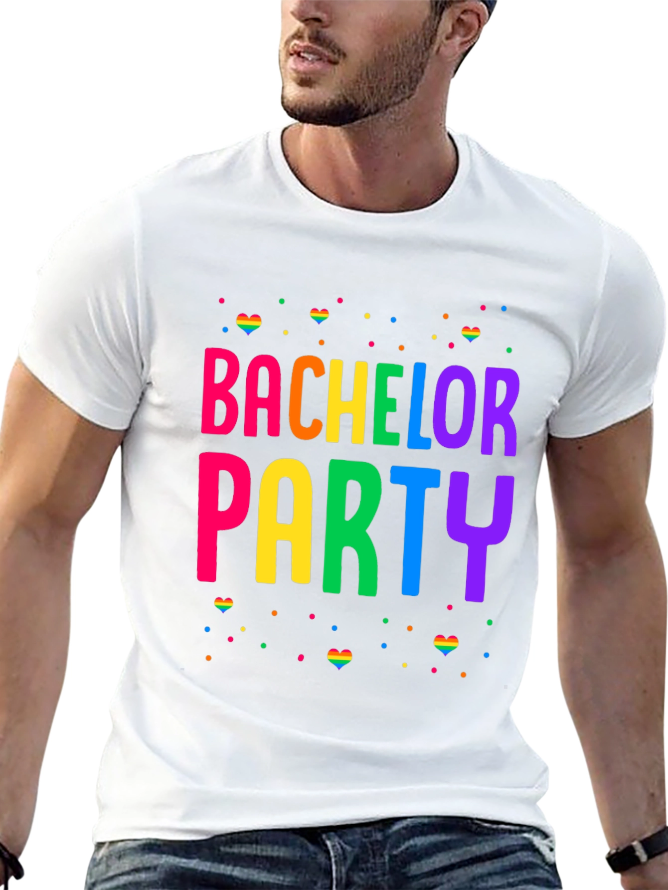 Bachelor Party Rainbow Pride T-Shirt