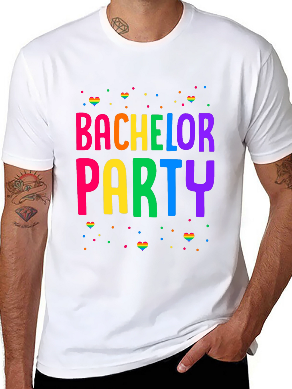 Bachelor Party Rainbow Pride T-Shirt